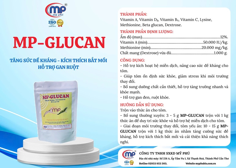 MP-GLUCAN Tăng sức đề kháng, kích thích bắt mồi